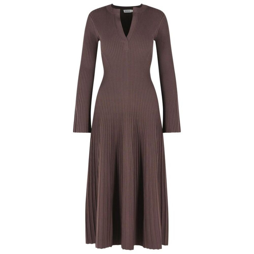 Simkhai 'Genna' Brown Rayon Blend Dress Women